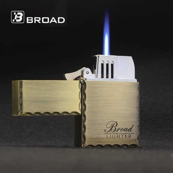 Ignite with Unusual Retro Metal Broad Lighter