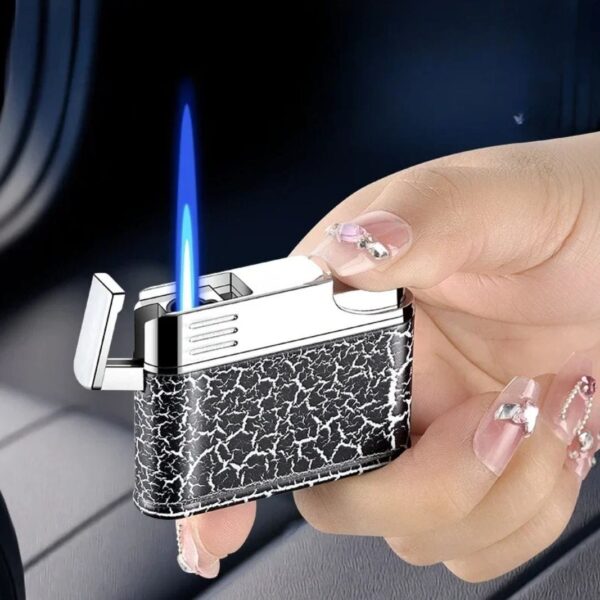 Square Metal One key press ignition lighter
